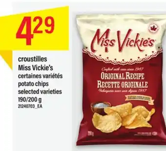 Maxi Croustilles miss vickie's, 190/200 g offer