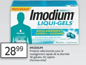 Brunet Imodium produits sélectionnés pour le soulagement rapide de la diarrhée offer