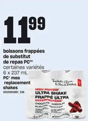 Provigo Boissons frappées de substitut de repas pc, 6 x 237 ml offer