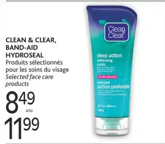 Brunet Clean & clear, band-aid hydroseal produits sélectionnés pour les soins du visage offer
