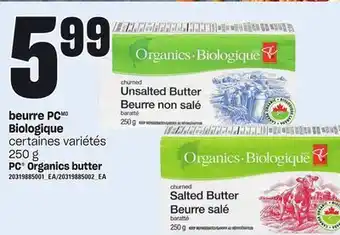 Provigo Beurre pc biologique, 250 g offer
