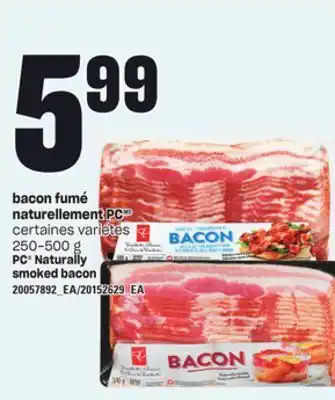 Provigo Bacon fumé naturellement pc, 250-500 g offer