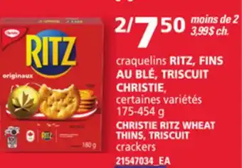 Provigo Craquelins ritz, fins au blé, triscuit christie, 175-454 g offer