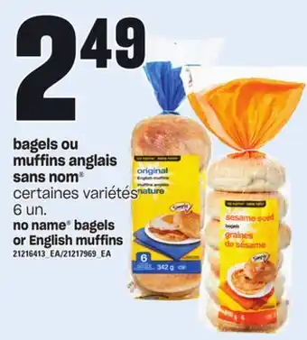 Provigo Bagels ou muffins anglais sans nom , 6 un offer