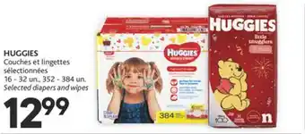 Brunet Huggies couches et lingettes sélectionnées offer
