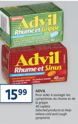 Brunet Advil pour aider à soulager les symptômes du rhume et de la grippe offer