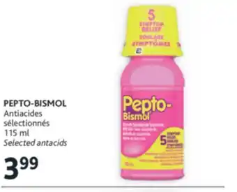 Brunet Pepto-bismol antiacides sélectionnés offer