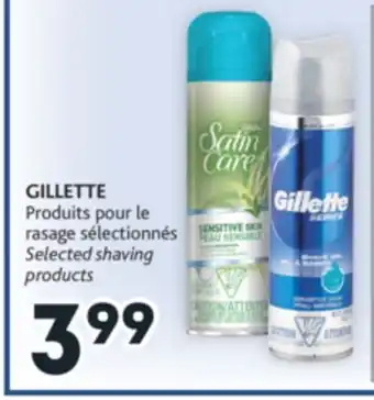 Brunet Gillette produits pour le rasage sélectionnés offer