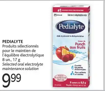 Brunet Pedialyte produits sélectionnés pour le maintien de l'équilibre électrolytique offer