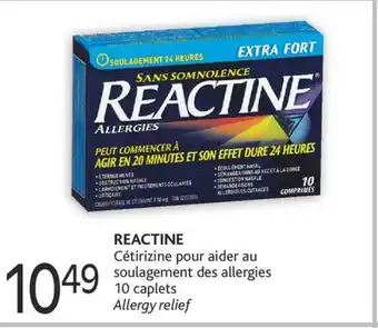 Brunet Reactine cétirizine pour aider au soulagement des allergies offer