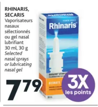 Brunet Rhinaris, secaris vaporisateurs nasaux sélectionnés ou gel nasal lubrifiant offer