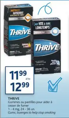 Brunet Thrive gommes ou pastilles pour aider à cesser de fumer 1 - 4 mg offer