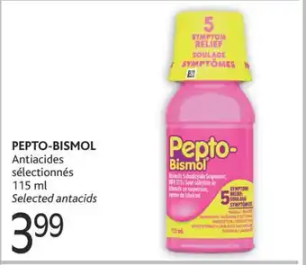 Brunet Pepto-bismol antiacides sélectionnés offer