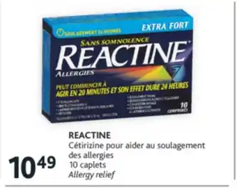 Brunet Reactine cétirizine pour aider au soulagement des allergies offer