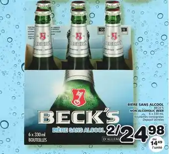 Marches Tradition Beck's non-alcoholic beer offer