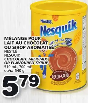 Marches Tradition Nestlé chocolate milk mix or flavoured syrup offer