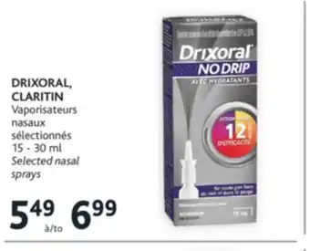 Brunet Drixoral, claritin vaporisateurs nasaux sélectionnés offer