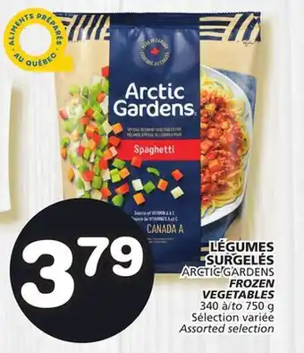 Marches Tradition Arctic gardens frozen vegetables offer
