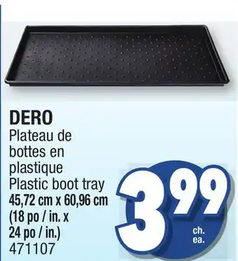 Jean Coutu Dero plastic boot tray offer