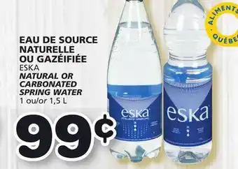 Marches Tradition Eska natural or carbonated spring water offer