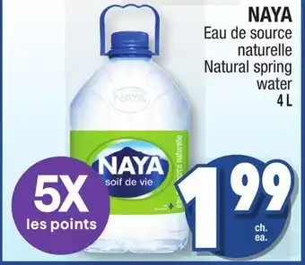 Jean Coutu Naya natural spring water offer