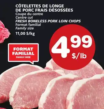 Marches Tradition Centre cut fresh boneless pork loin chops offer