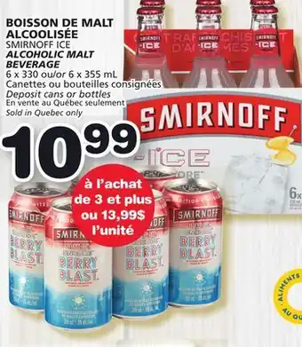 Marches Tradition Smirnoff ice alcoholic malt beverage offer