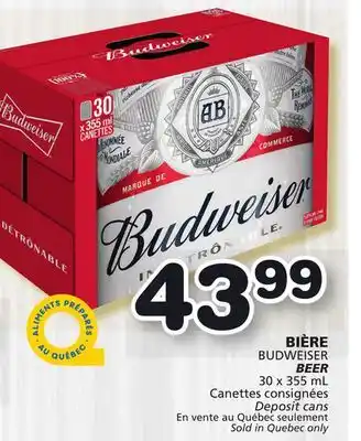 Marches Tradition Budweiser beer offer