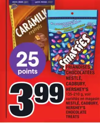 Super C Friandises chocolatées nestlé, cadbury, hershey's | nestlé, cadbury, hershey's chocolate treats offer