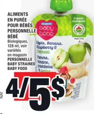 Super C Aliments en purée pour bébés personnelle bébé | personnelle baby strained baby food offer