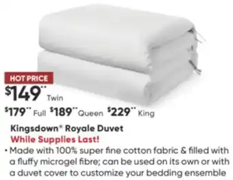Dormez Vous Kingsdown royale duvet offer