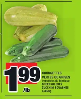 Super C Courgettes vertes ou grises | green or grey zucchini squashes offer