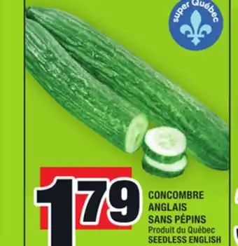 Super C Concombre anglais sans pépins | seedless english cucumber offer