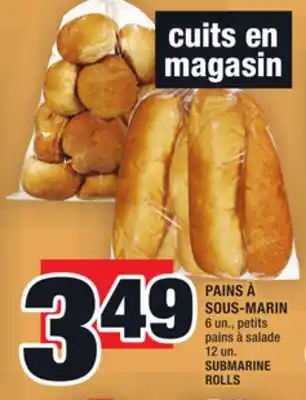 Super C Pains à sous-marin | submarine rolls offer