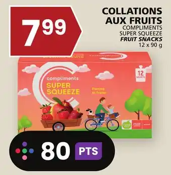 Rachelle-Bery Grocery Compliments super squeeze fruit snacks offer