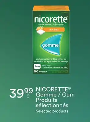 Jean Coutu Nicorette gum offer
