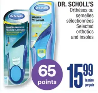 Jean Coutu Dr. scholl's selected orthotics and insoles offer