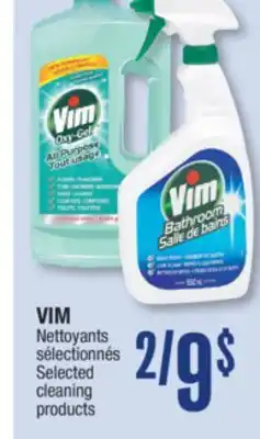 Jean Coutu Vim selected cleaning products offer