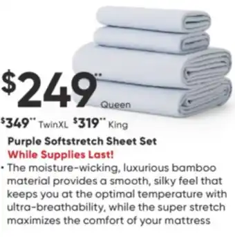 Dormez Vous Purple softstretch sheet set offer