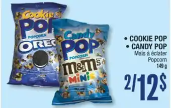 Jean Coutu Cookie pop, candy pop popcorn offer