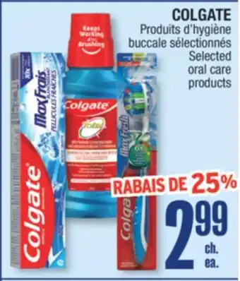 Jean Coutu Colgate selected oral care products offer