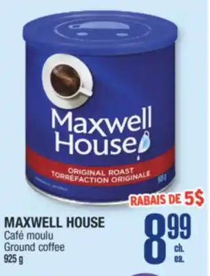 Jean Coutu Maxwell house ground coffee offer