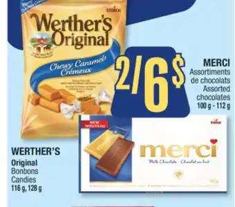 Jean Coutu Merci assorted chocolates offer