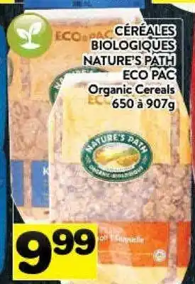 Supermarché PA Nature's path eco pac organic cereals offer