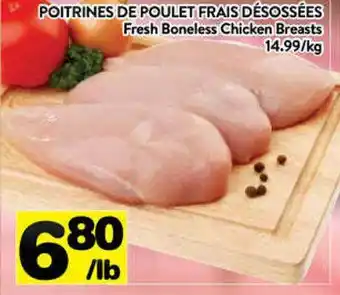 Supermarché PA Fresh boneless chicken breast offer