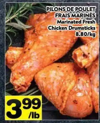 Supermarché PA Marinated fresh chicken drumsticks offer
