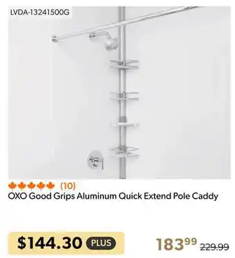 Shopper+ Oxo good grips aluminum quick extend pole caddy offer