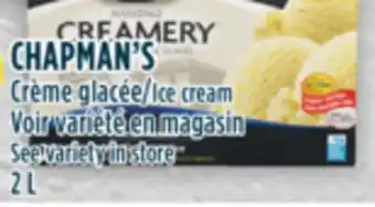 Marché Adonis Chapman's crème glacée offer