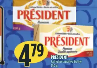 Marché Adonis Président salted or unsalted butter offer