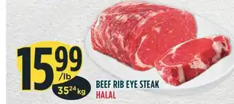 Marché Adonis Beef rib eye steak halal offer